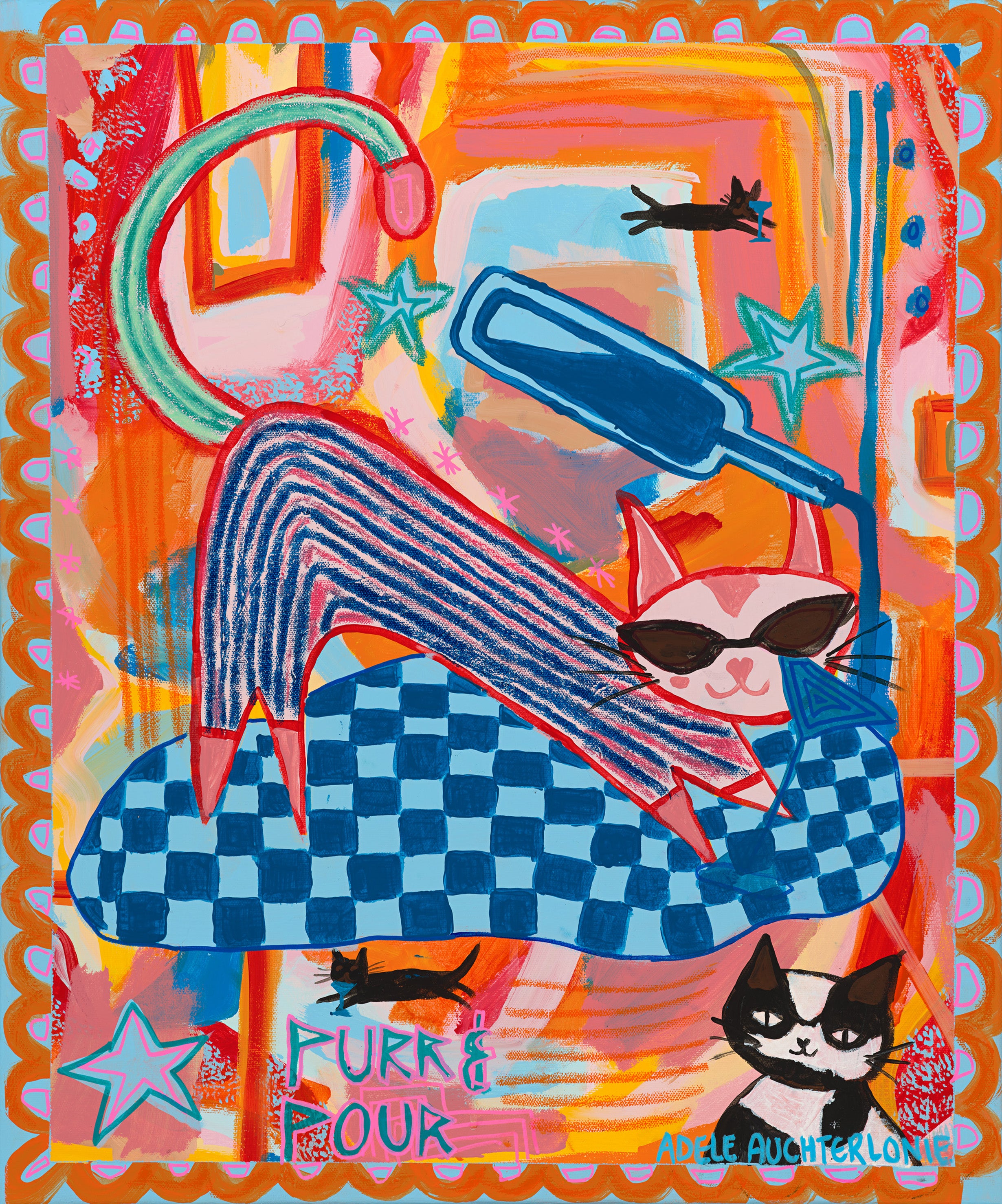 Purr and Pour - Limited Edition Print