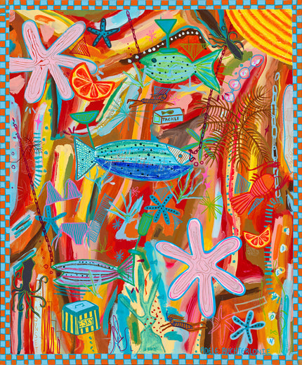 Lets Go for a Squid Fish-  Limited Edition Print